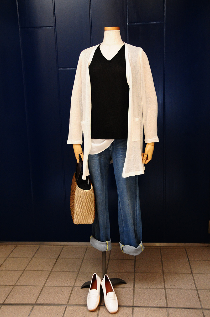 50代 60代 70代が着るジーンズ 着こなしコーディネート例 シニア ハイミセスのためのブラウス専門ファッションブランド Cocowaku ココわく ブログ